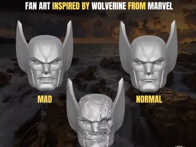 Logan Collection for action Figures fan art 3D print model purchase