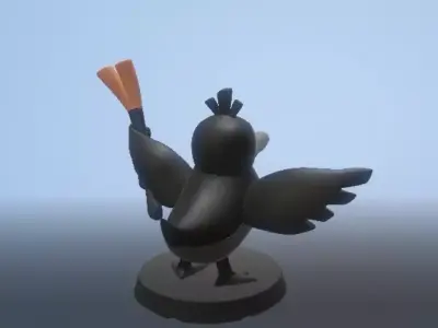 Farfetchds pull back car toy 3d printable model  3D print model