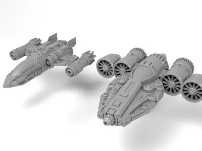 Spaceships 2 Toys 3D print model