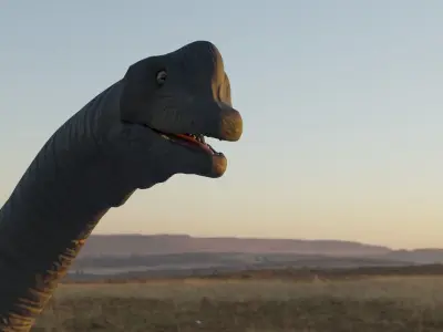 brachiosaurus rigged 3D model