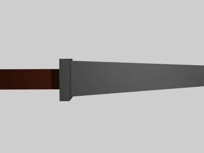 Low Poly Knife sword Free low-poly 3D model buy