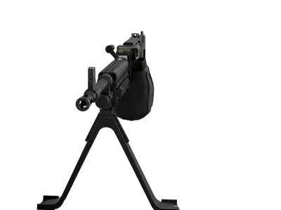 M240L Low-poly 3D model
