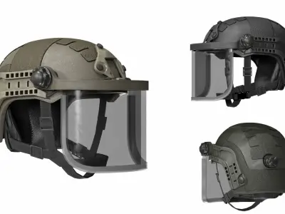 ULBRICHTS F1000H HELMET Low-poly 3D model