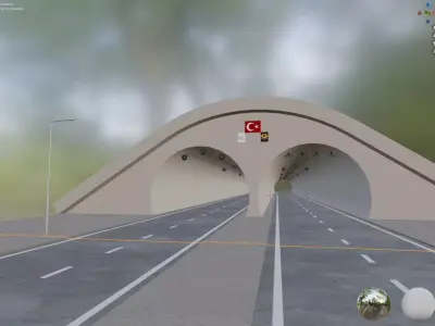 Ovit Land Transportation  Highway Tunnel 3D model