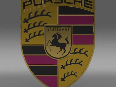 Porsche Logo 3D model