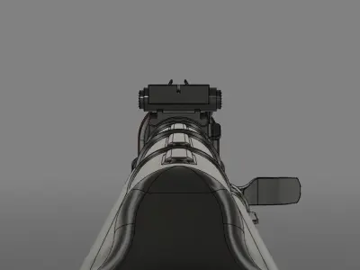 AK 47 3D model 7