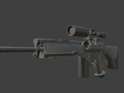 weapon gun psg1 Low-poly 3D model