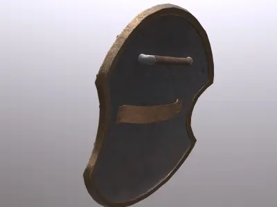 Roman War Shield  Low-poly 3D model
