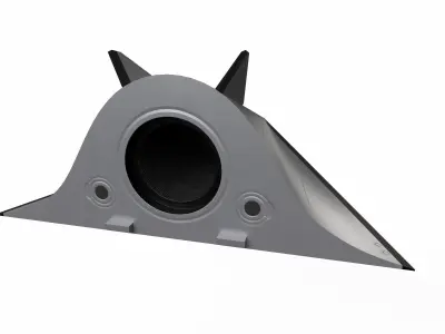 Avangard Hypersonic Glide Vehicle Low-poly 3D model