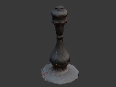 Antique Cast Iron Baluster Low-poly 3D model