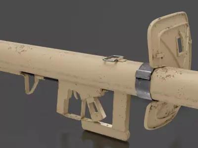 Panzerabwehrwaffe Low-poly 3D model