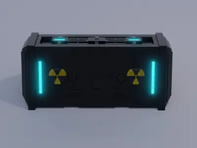 Sci-Fi Crate 2 Low-poly 3D model