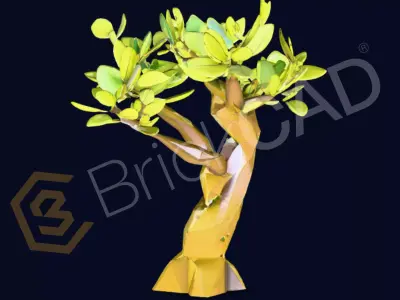 Low Poly Tree 3D Model for Game and Render Free 3D model