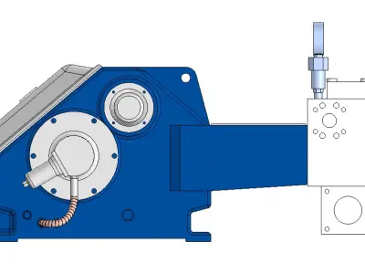 High Pressure Triplex Plunger Pump 3D model