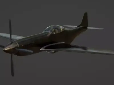 P-51 Mustang Free 3D model