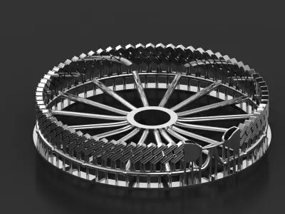 10MM SPIRAL 2 in 1 ANTIQUE CUBAN CHAIN OR BRACELET 3D print model
