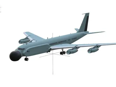 Next-Level Surveillance Aircraft - ELM 2075 PHALCON - Low-poly 3D model