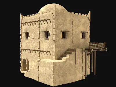 DESERT ARAB ANCIENT EGYPT TURKEY SUMER BABYLON HOUSE COLLECTION Low-poly 3D model