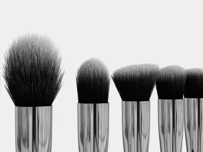 Makeup brush 03 3D model