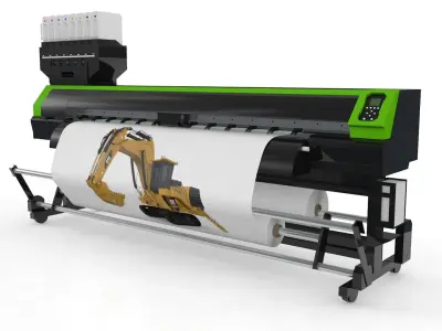 Digital Printer Paper and Fabric 3D model