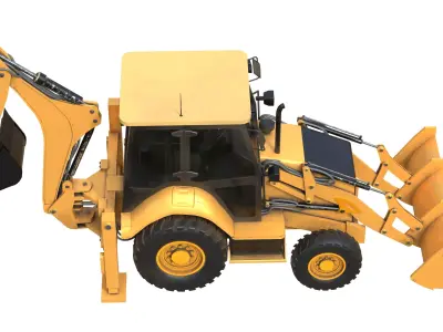 Backhoe Loaders 426f2 Low-poly 3D model