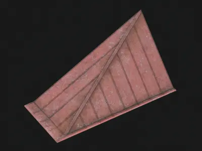 Modular Roof Set Low-poly 3D model