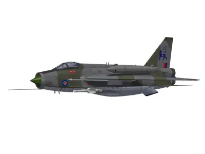 English Electric Lightning  F6 3D model purchase
