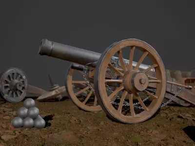 Cannon Ground 3D model