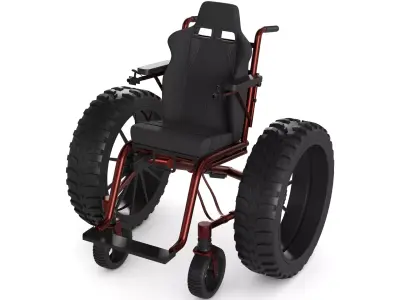 Off road Wheelchair 3D model