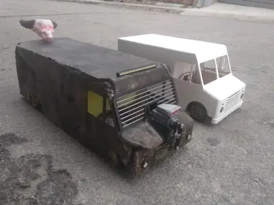 Rc truck mad max rat type drift 3D print model