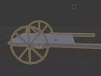 Cow Cart 3d  Model Low Poly Low-poly 3D model