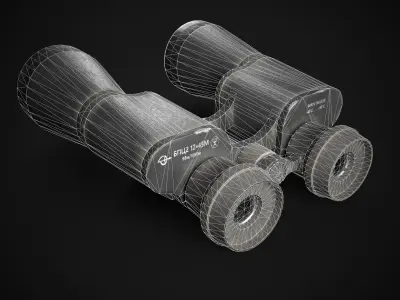 USSR Binoculars Low-poly 3D model