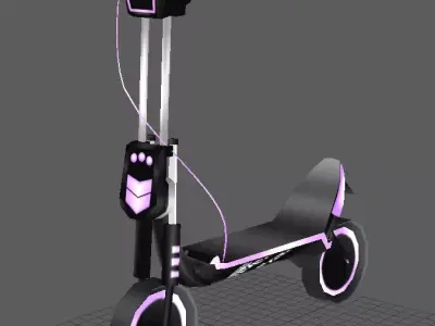 scooter lowpoly Low-poly 3D model purchase