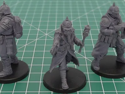Panzer Gothic Krieg Command Squad 3D Print Miniatures 3D print model