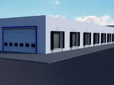Cross Docking storage 3D model