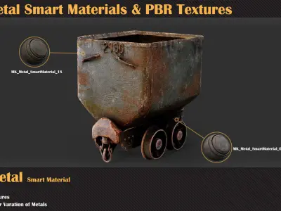 30 Metal Smart Materials and PBR Textures - VOL 09   Texture