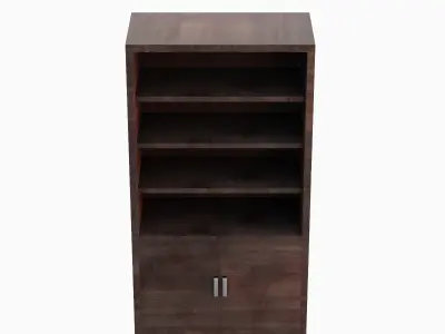 Old Shelf 02 Low-poly 3D model