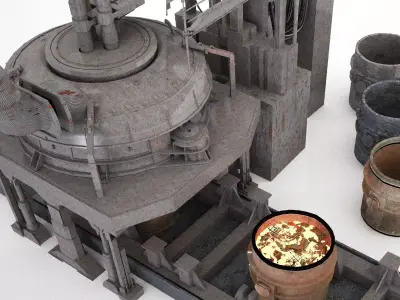 Furnace Electric Arc Furnace 3D model