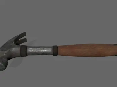 Hammer Low-poly 3D model 24