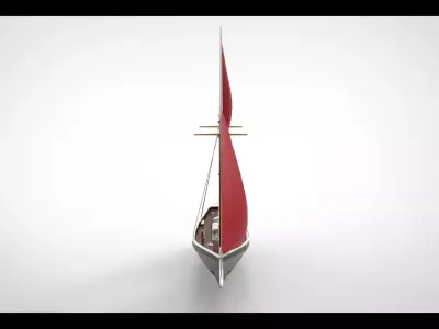 Sailing Ship Low-poly 3D model order