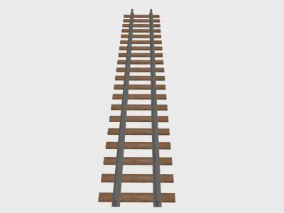 Train Railway 3d model Free 3D model