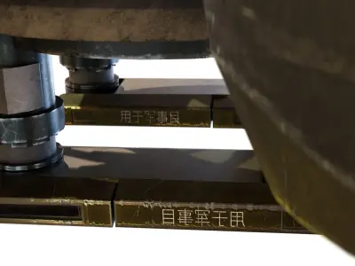 Cyberpunk style Drone with 8K UDIM Low-poly 3D model