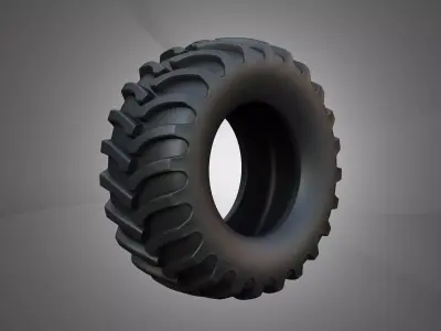 Front Tire - Combine 1688 3D model