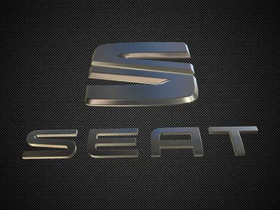 seat logo 3D model