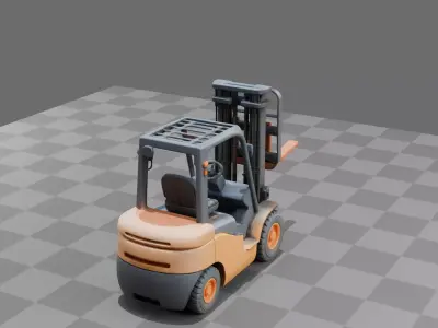 Forklift Vehicle 3D model