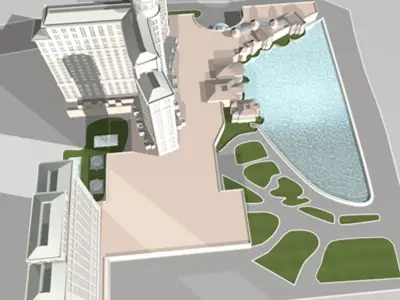 Bellagio Hotel Las Vegas 3D model purchase