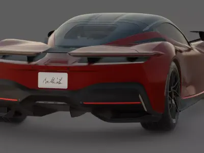 2019 Automobili Pininfarina Battista 3D Model  Italian Design 3D model