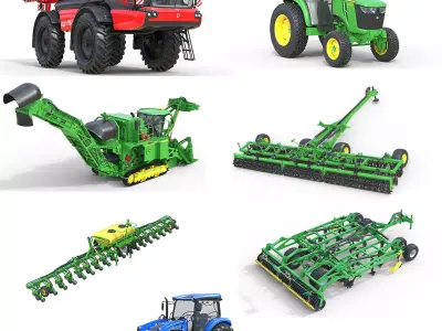 Farming vehicle collection v5 3D Model Pack
