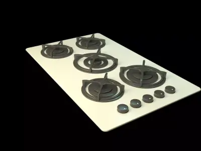 cooktop gas  Free 3D model