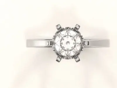 solitaire ring Free 3D model